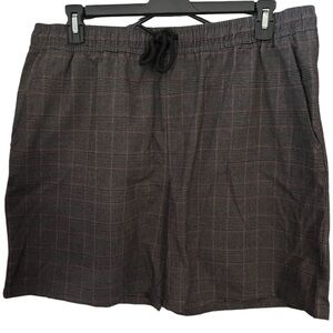 Forever 21 Grey Plaid Shorts 2XL
